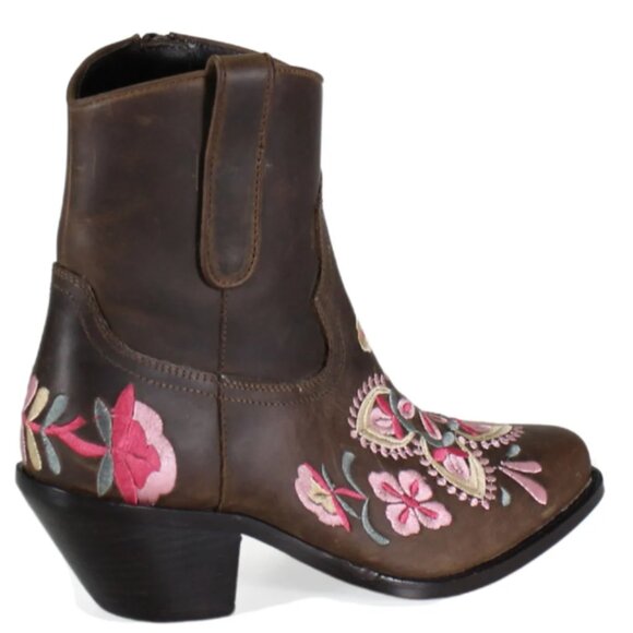 NEW DIBA TRUE Leather Cains Ville Western Booties IN brown  for women 825 4m2 - Picture 6 of 14